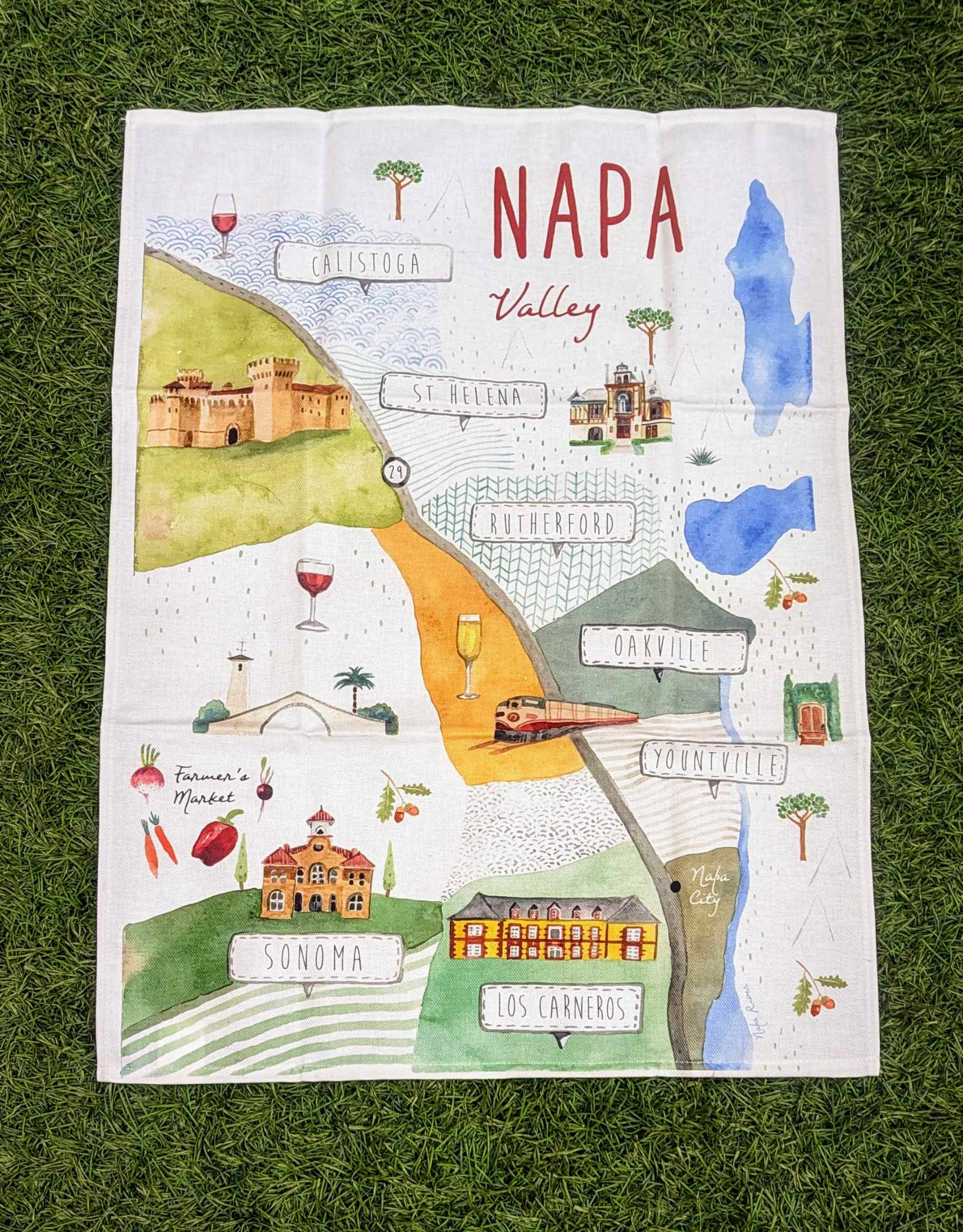 Linge à vaisselle 100% coton - Napa Valley